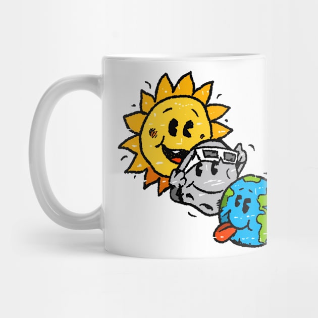 Slefie Earth Moon Sun Funny Total Solar Eclipse 2024 GIft For Boys Girls kids by alyssacutter937@gmail.com